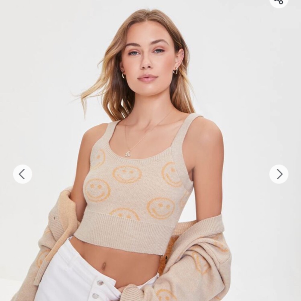 Happy Face Cropped Cami